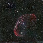 NGC 6888 Crescent Nebula C11 EdgeHD f7 on MX ASI2600MC-signed