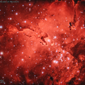 M16 Eagle Nebula Pillars of Creation Combo C14-f7 2600MCP 40min GraXpert 20Jul2024-signed
